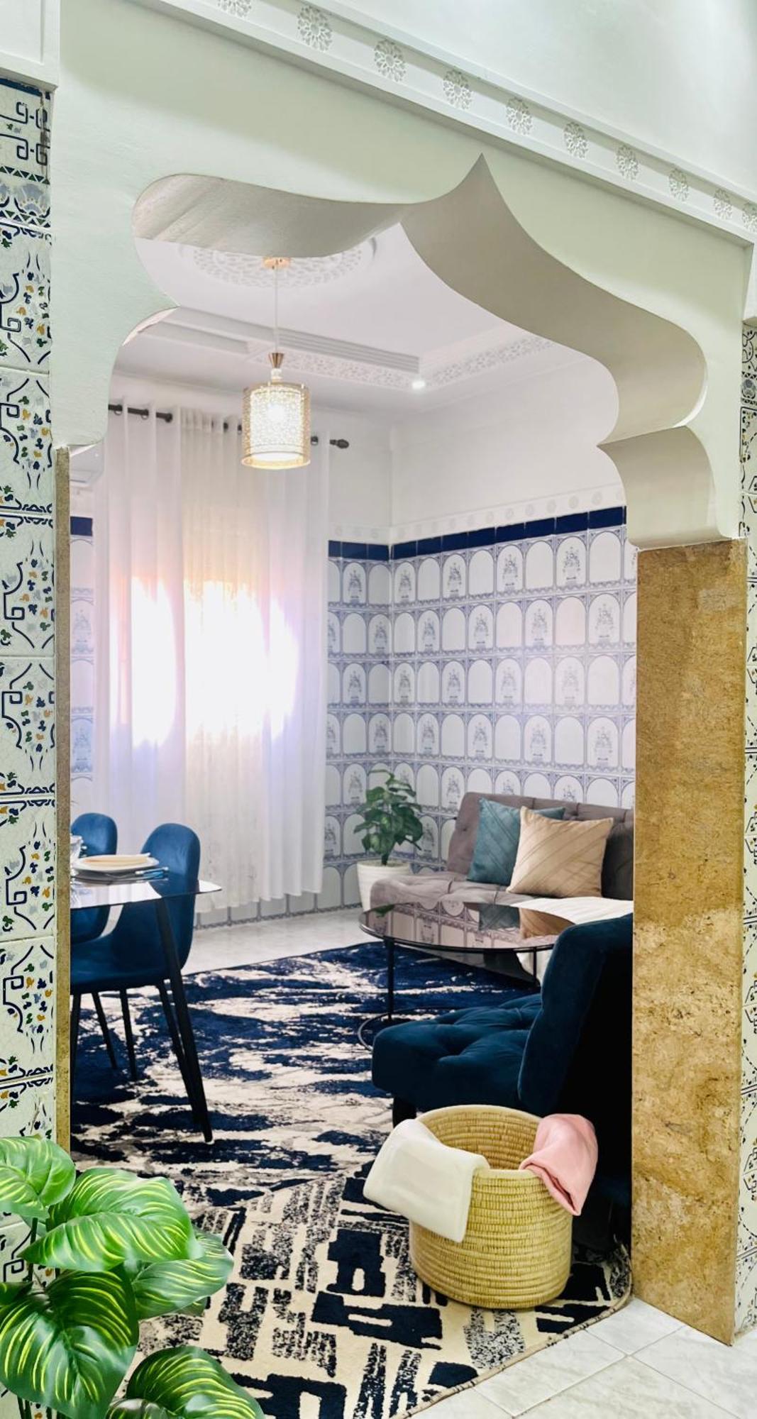 Apartment With Ac, Patio And Rooftop Appartement Climatise Avec Patio Et Toit Terrasse Marrakesh Buitenkant foto